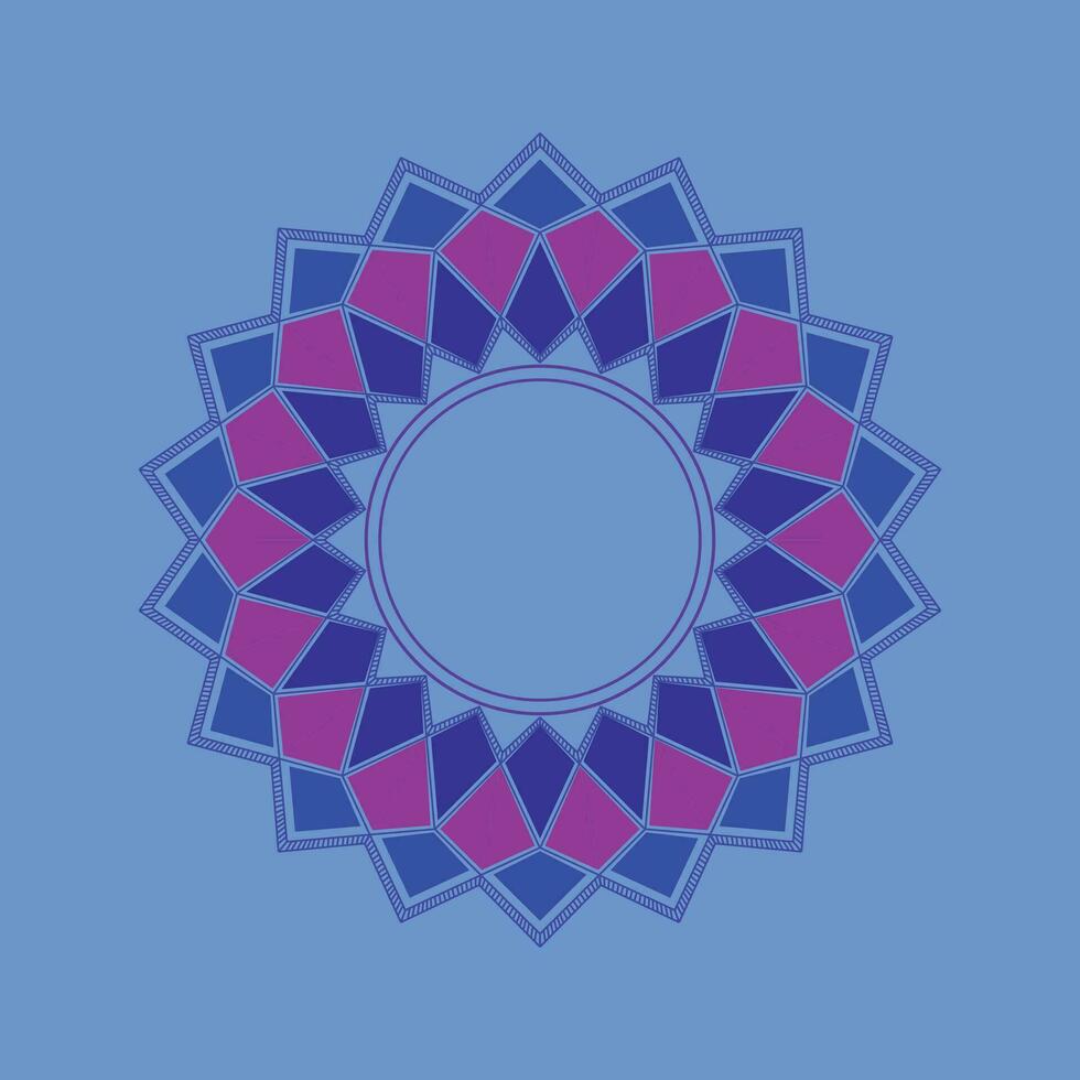 kreisförmig Muster im bilden von Mandala mit Blume zum Henna, Tätowierung, Dekoration. dekorativ Ornament im ethnisch orientalisch Stil. Hand gezeichnet Hintergrund. Islam, Arabisch, indisch. Mandalas zum Färbung Buch. vektor