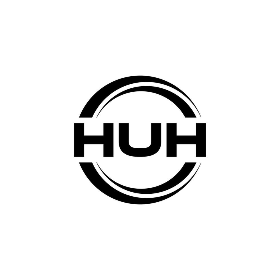 huh Logo Design, Inspiration zum ein einzigartig Identität. modern Eleganz und kreativ Design. Wasserzeichen Ihre Erfolg mit das auffällig diese Logo. vektor