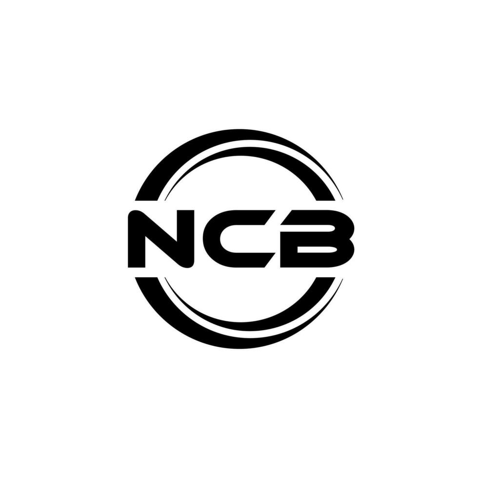 ncb logotyp design, inspiration för en unik identitet. modern elegans och kreativ design. vattenmärke din Framgång med de slående detta logotyp. vektor
