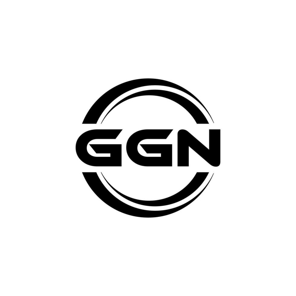 ggn logotyp design, inspiration för en unik identitet. modern elegans och kreativ design. vattenmärke din Framgång med de slående detta logotyp. vektor