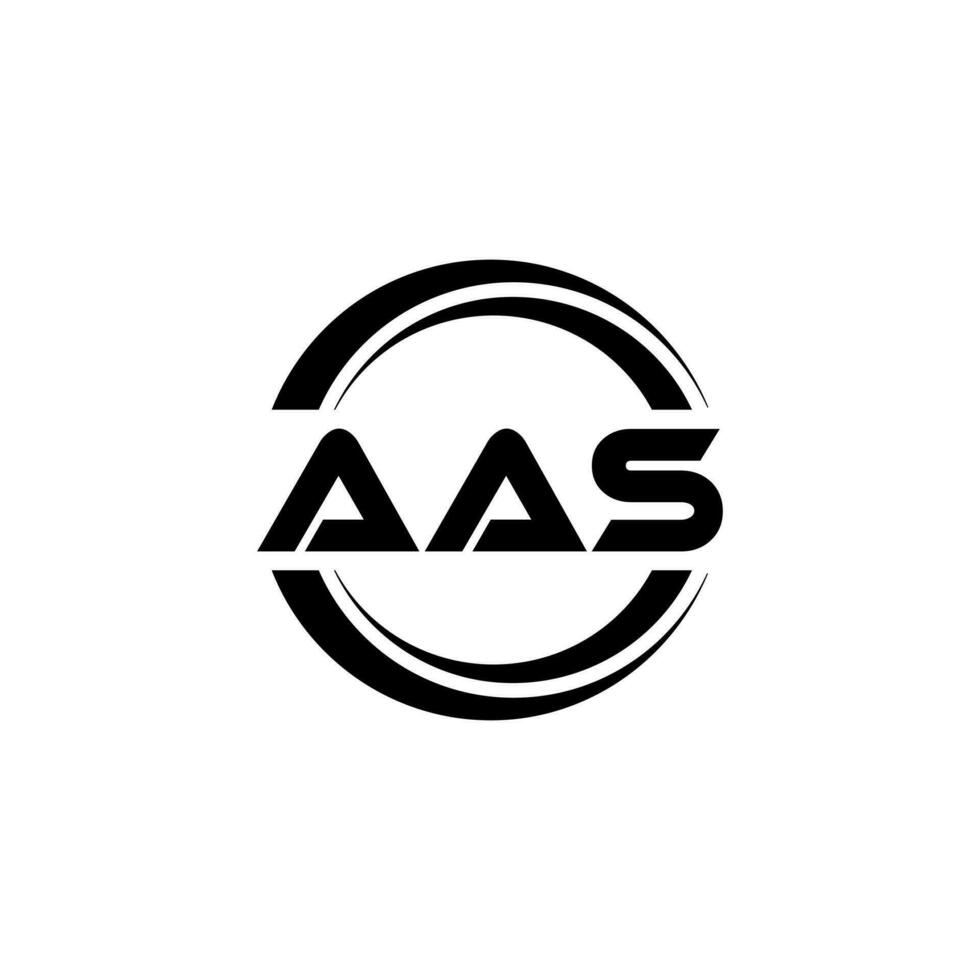 aas logotyp design, inspiration för en unik identitet. modern elegans och kreativ design. vattenmärke din Framgång med de slående detta logotyp. vektor