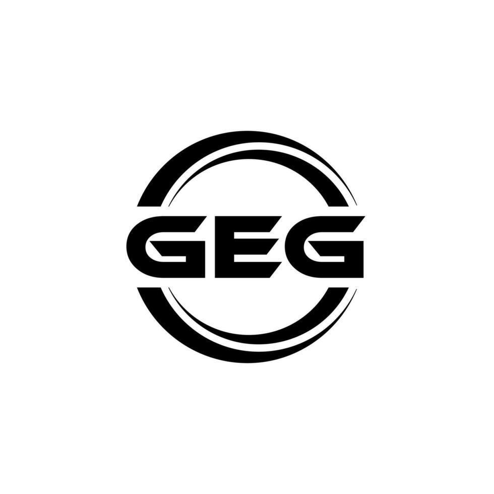 geg logotyp design, inspiration för en unik identitet. modern elegans och kreativ design. vattenmärke din Framgång med de slående detta logotyp. vektor