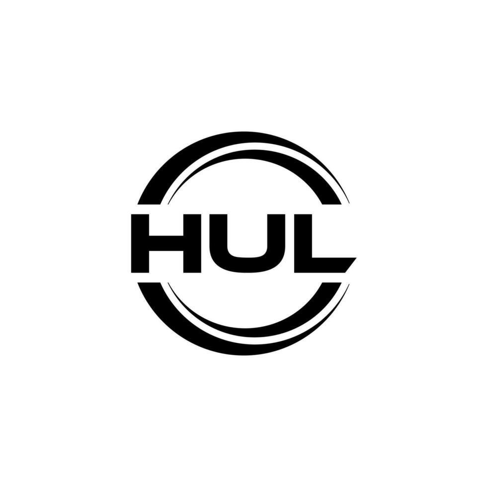 hul Logo Design, Inspiration zum ein einzigartig Identität. modern Eleganz und kreativ Design. Wasserzeichen Ihre Erfolg mit das auffällig diese Logo. vektor