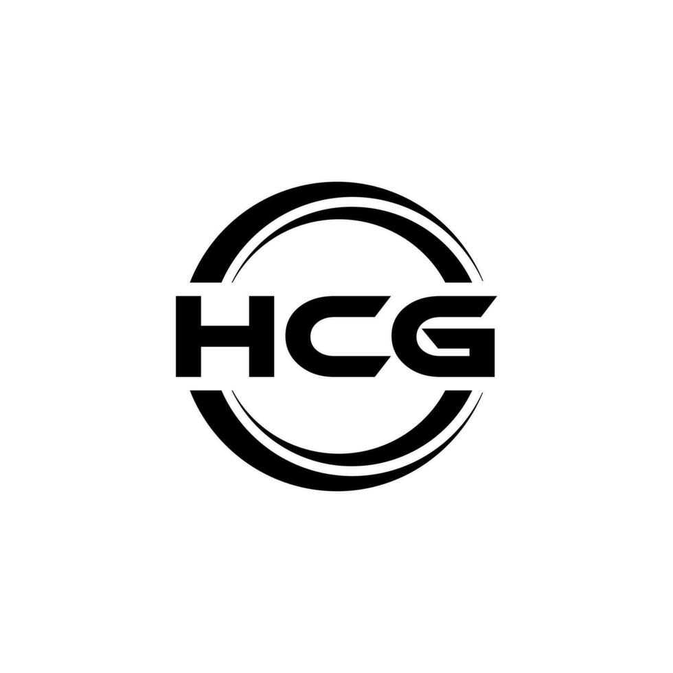 hcg logotyp design, inspiration för en unik identitet. modern elegans och kreativ design. vattenmärke din Framgång med de slående detta logotyp. vektor