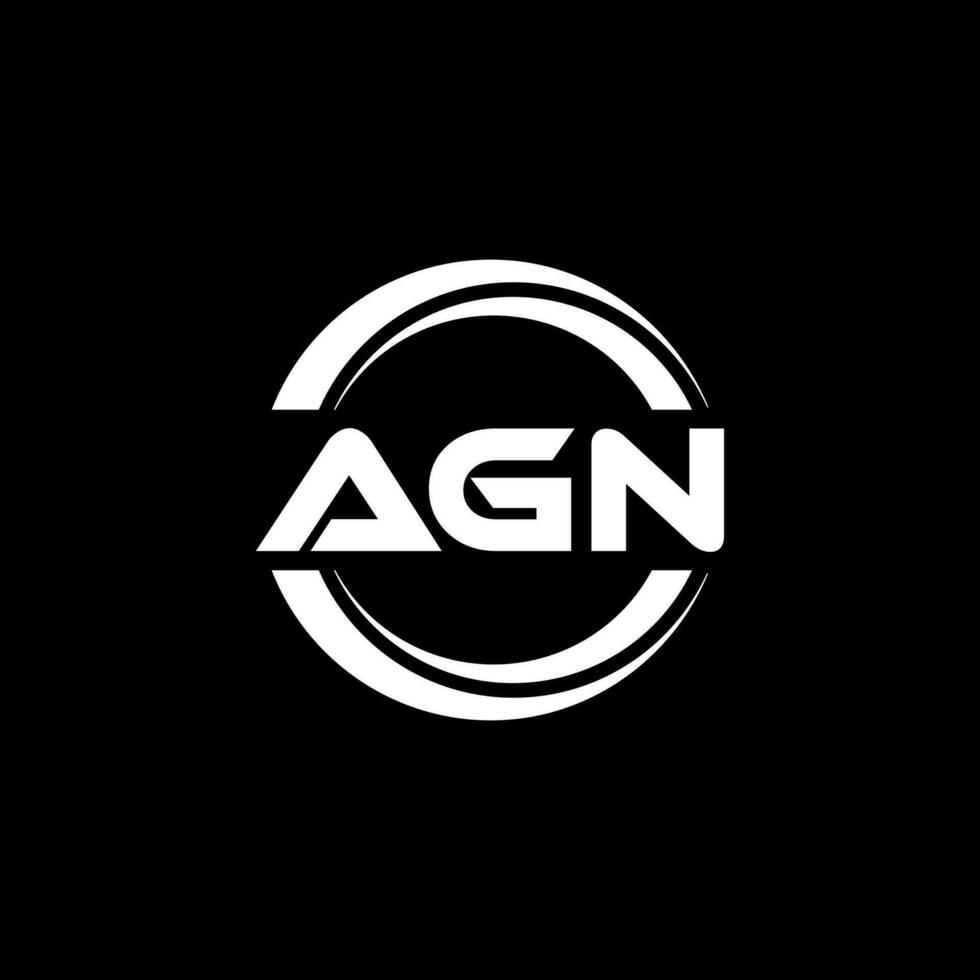 Agn Logo Design, Inspiration zum ein einzigartig Identität. modern Eleganz und kreativ Design. Wasserzeichen Ihre Erfolg mit das auffällig diese Logo. vektor