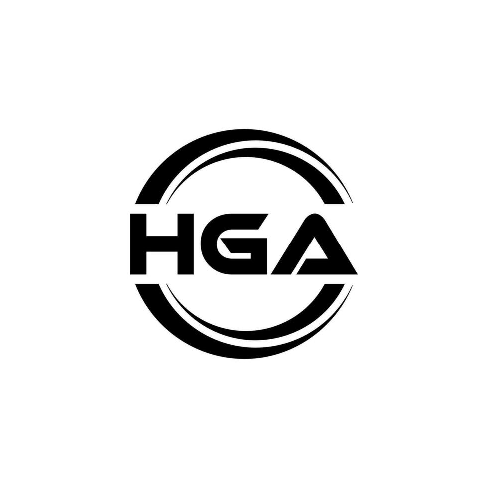 hga logotyp design, inspiration för en unik identitet. modern elegans och kreativ design. vattenmärke din Framgång med de slående detta logotyp. vektor