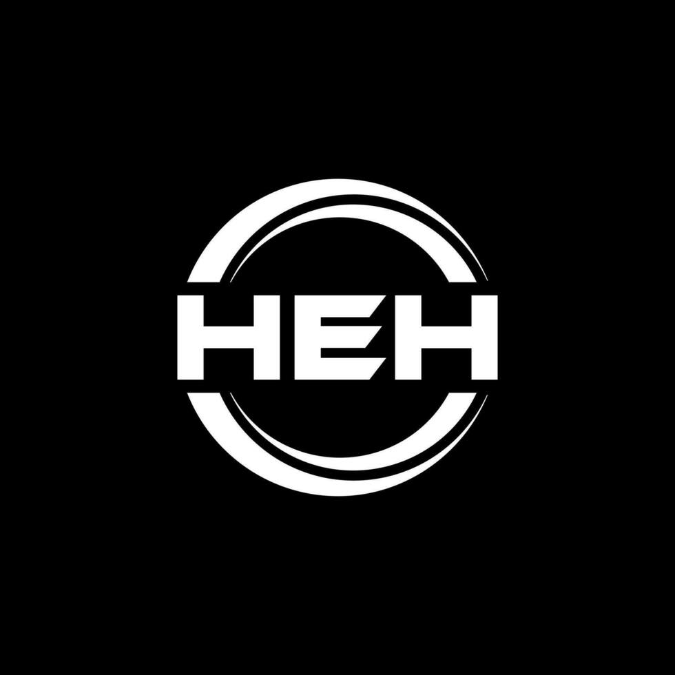heh Logo Design, Inspiration zum ein einzigartig Identität. modern Eleganz und kreativ Design. Wasserzeichen Ihre Erfolg mit das auffällig diese Logo. vektor