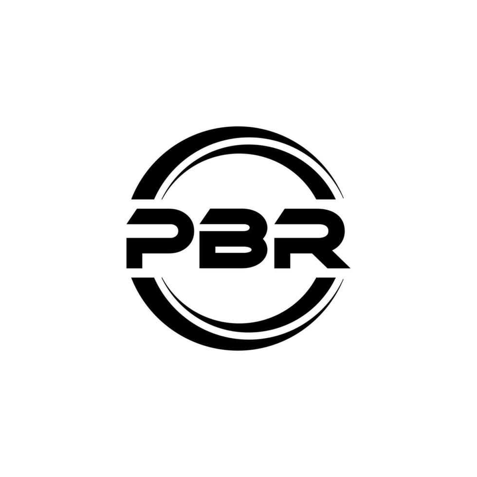 pbr logotyp design, inspiration för en unik identitet. modern elegans och kreativ design. vattenmärke din Framgång med de slående detta logotyp. vektor