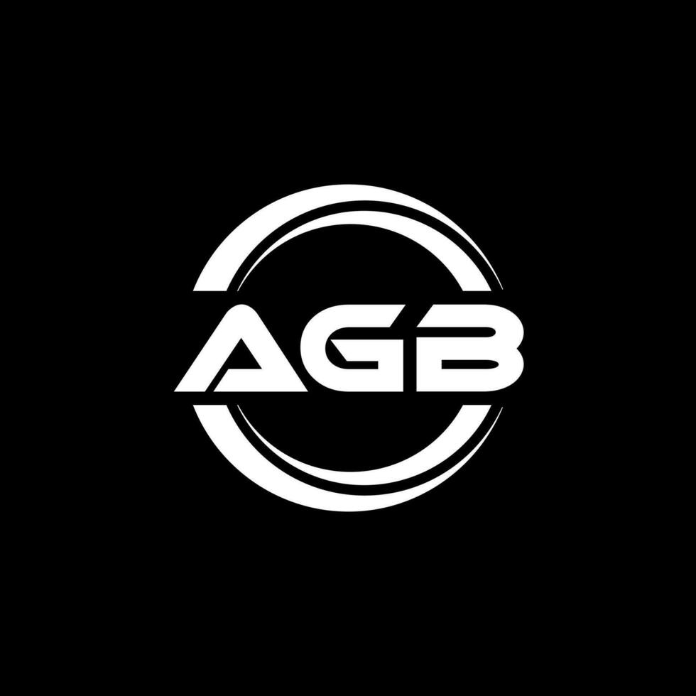 agb logotyp design, inspiration för en unik identitet. modern elegans och kreativ design. vattenmärke din Framgång med de slående detta logotyp. vektor