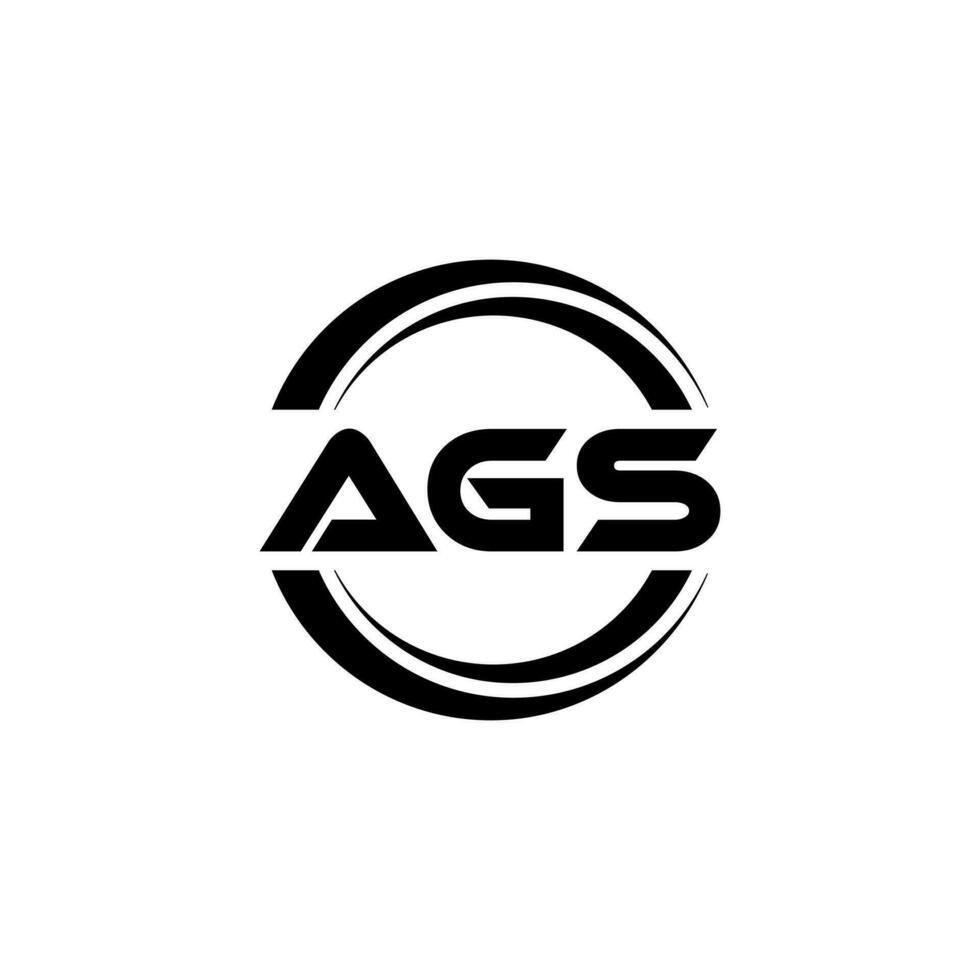 ags Logo Design, Inspiration zum ein einzigartig Identität. modern Eleganz und kreativ Design. Wasserzeichen Ihre Erfolg mit das auffällig diese Logo. vektor