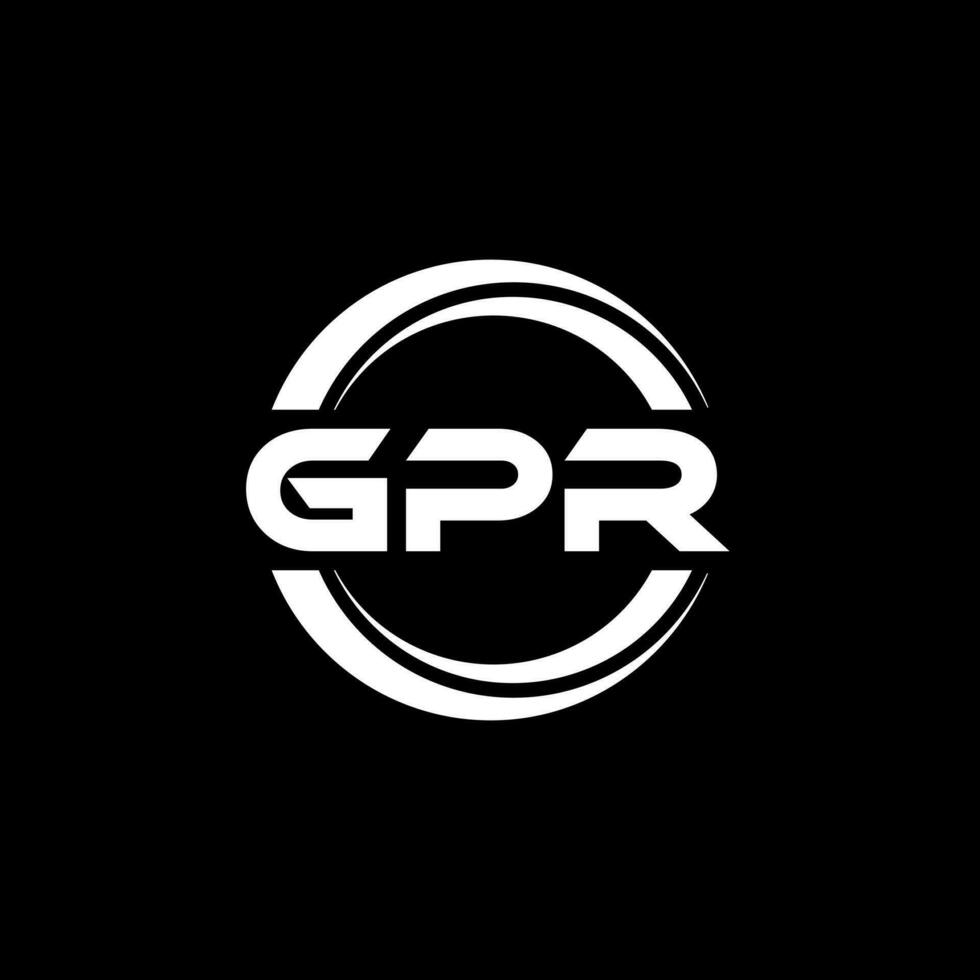 gpr logotyp design, inspiration för en unik identitet. modern elegans och kreativ design. vattenmärke din Framgång med de slående detta logotyp. vektor