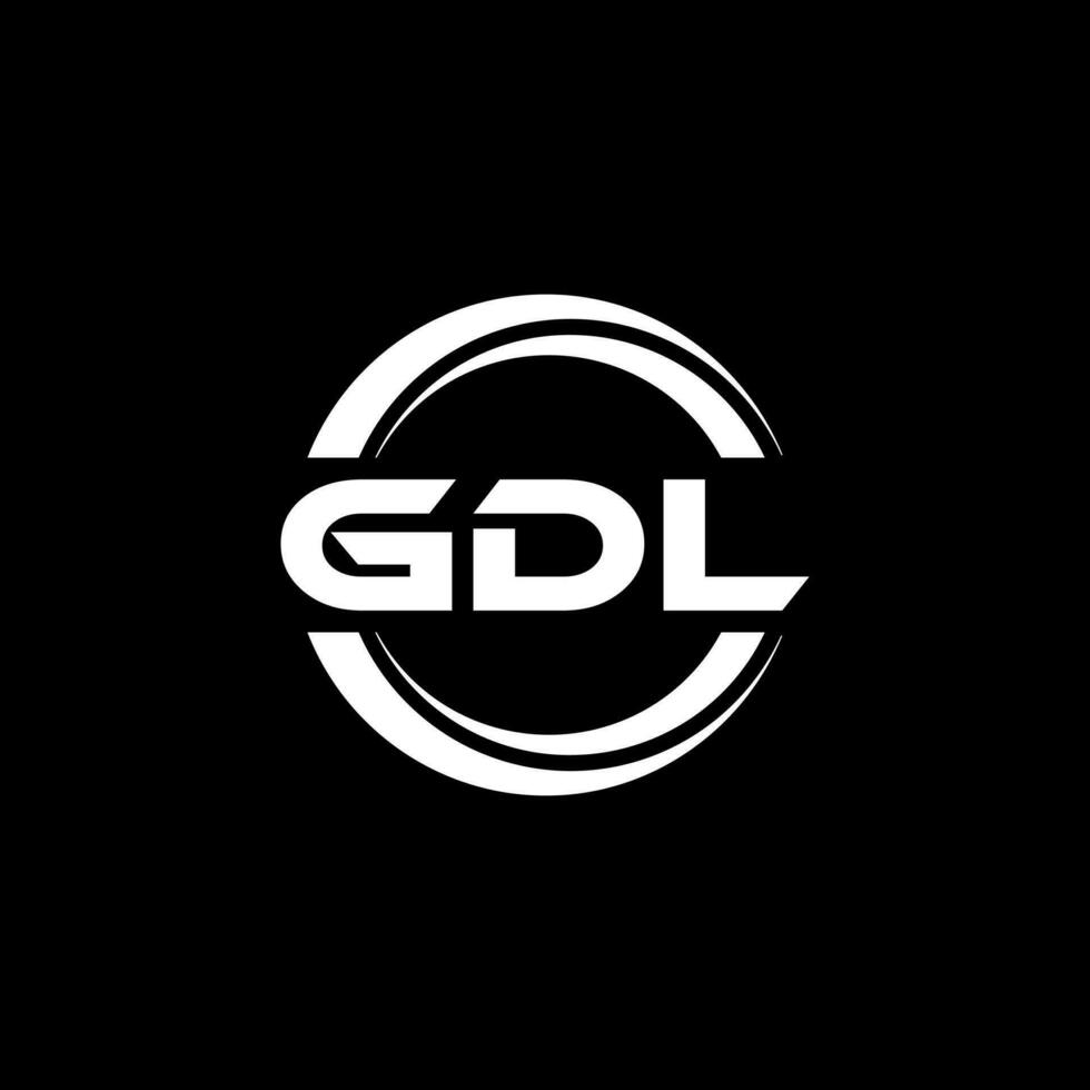 gdl logotyp design, inspiration för en unik identitet. modern elegans och kreativ design. vattenmärke din Framgång med de slående detta logotyp. vektor