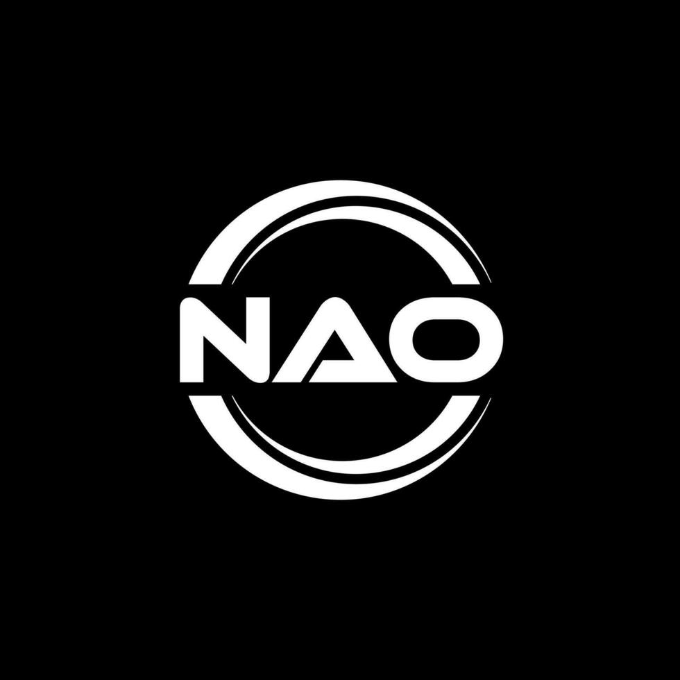 Nao Logo Design, Inspiration zum ein einzigartig Identität. modern Eleganz und kreativ Design. Wasserzeichen Ihre Erfolg mit das auffällig diese Logo. vektor