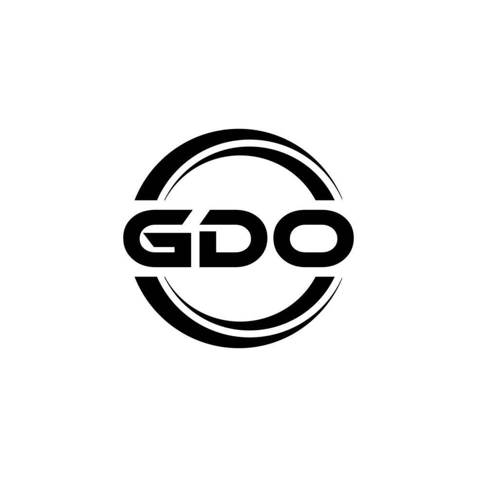 gdo Logo Design, Inspiration zum ein einzigartig Identität. modern Eleganz und kreativ Design. Wasserzeichen Ihre Erfolg mit das auffällig diese Logo. vektor