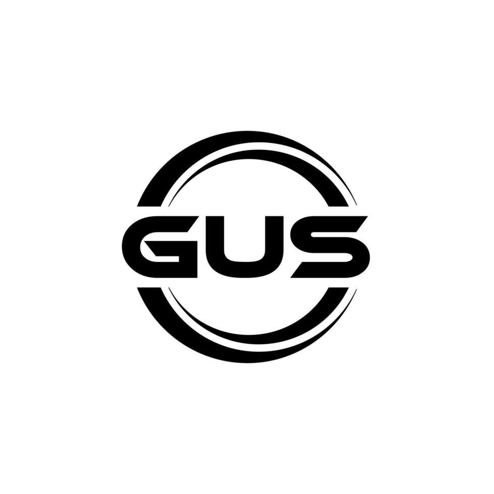 gus logotyp design, inspiration för en unik identitet. modern elegans och kreativ design. vattenmärke din Framgång med de slående detta logotyp. vektor