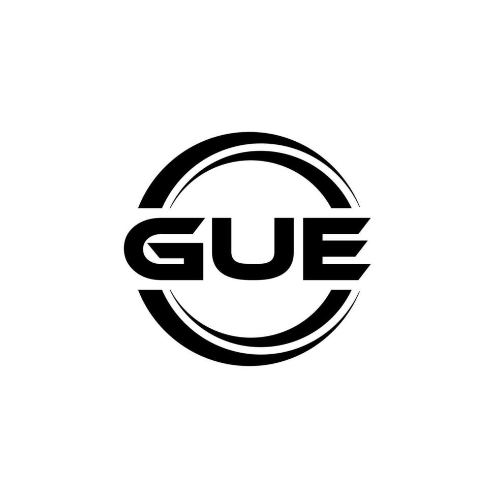 gue Logo Design, Inspiration zum ein einzigartig Identität. modern Eleganz und kreativ Design. Wasserzeichen Ihre Erfolg mit das auffällig diese Logo. vektor