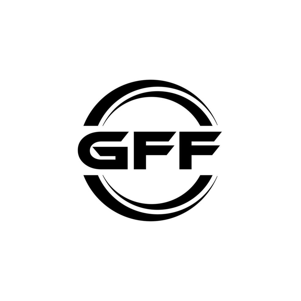 gff logotyp design, inspiration för en unik identitet. modern elegans och kreativ design. vattenmärke din Framgång med de slående detta logotyp. vektor