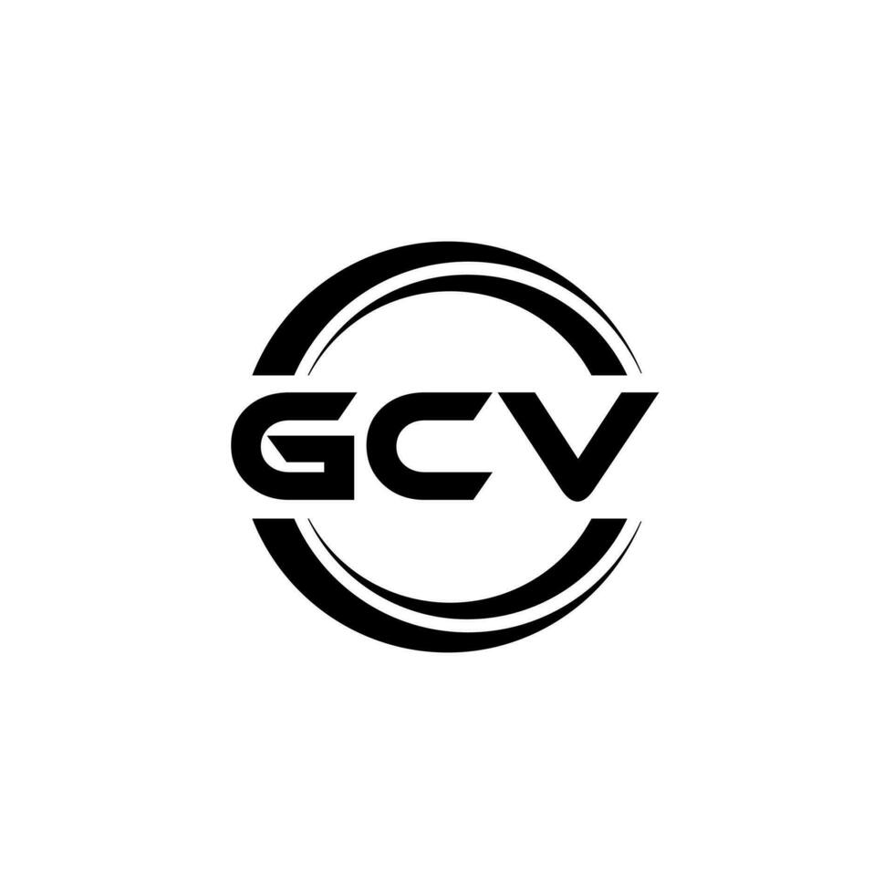gcv logotyp design, inspiration för en unik identitet. modern elegans och kreativ design. vattenmärke din Framgång med de slående detta logotyp. vektor