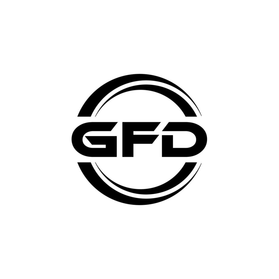 gfd Logo Design, Inspiration zum ein einzigartig Identität. modern Eleganz und kreativ Design. Wasserzeichen Ihre Erfolg mit das auffällig diese Logo. vektor