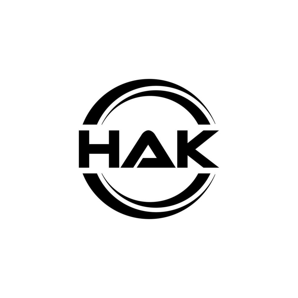 Hak Logo Design, Inspiration zum ein einzigartig Identität. modern Eleganz und kreativ Design. Wasserzeichen Ihre Erfolg mit das auffällig diese Logo. vektor