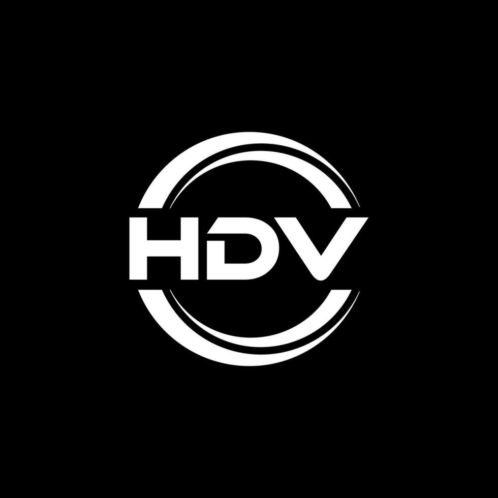 hdv Logo Design, Inspiration zum ein einzigartig Identität. modern Eleganz und kreativ Design. Wasserzeichen Ihre Erfolg mit das auffällig diese Logo. vektor