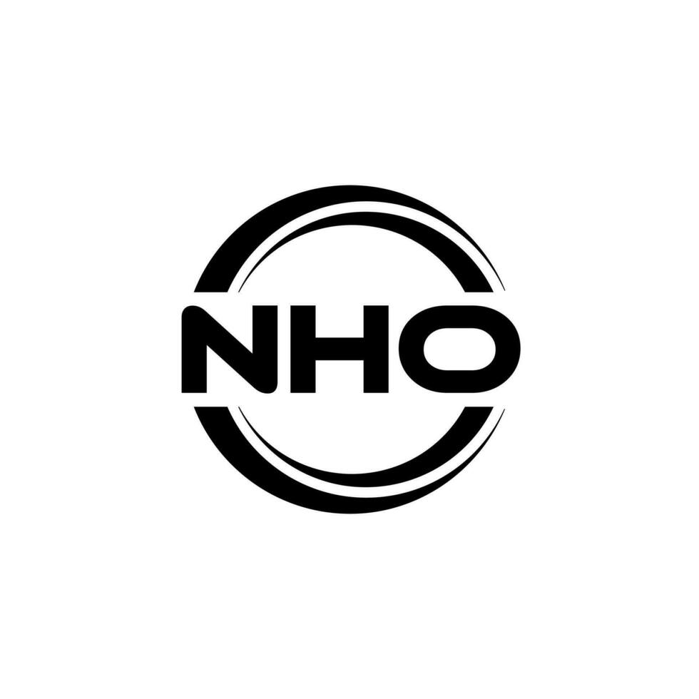 nho Logo Design, Inspiration zum ein einzigartig Identität. modern Eleganz und kreativ Design. Wasserzeichen Ihre Erfolg mit das auffällig diese Logo. vektor