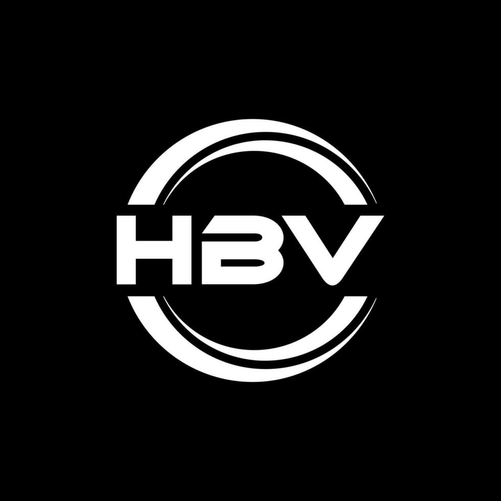 hbv logotyp design, inspiration för en unik identitet. modern elegans och kreativ design. vattenmärke din Framgång med de slående detta logotyp. vektor