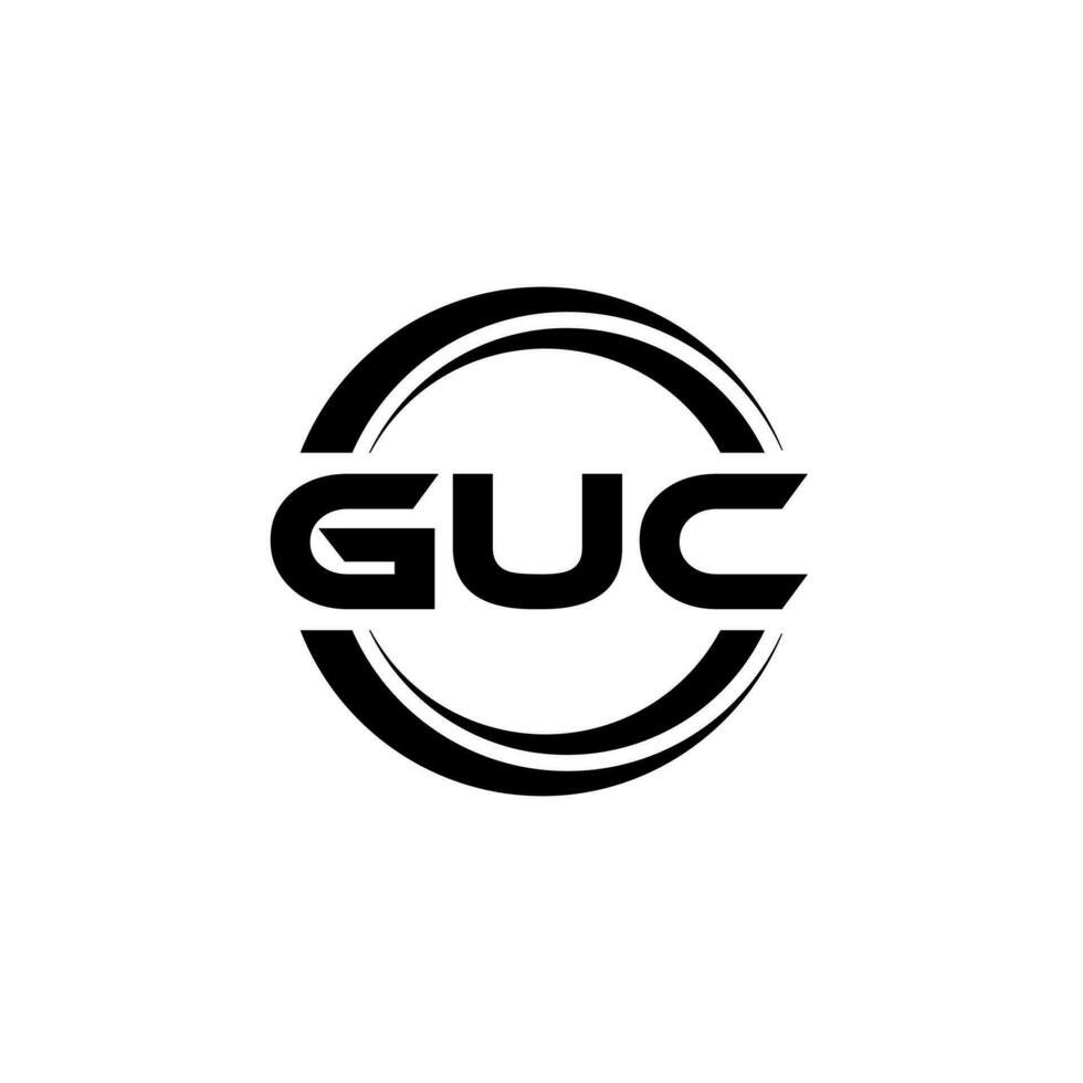 guc logotyp design, inspiration för en unik identitet. modern elegans och kreativ design. vattenmärke din Framgång med de slående detta logotyp. vektor