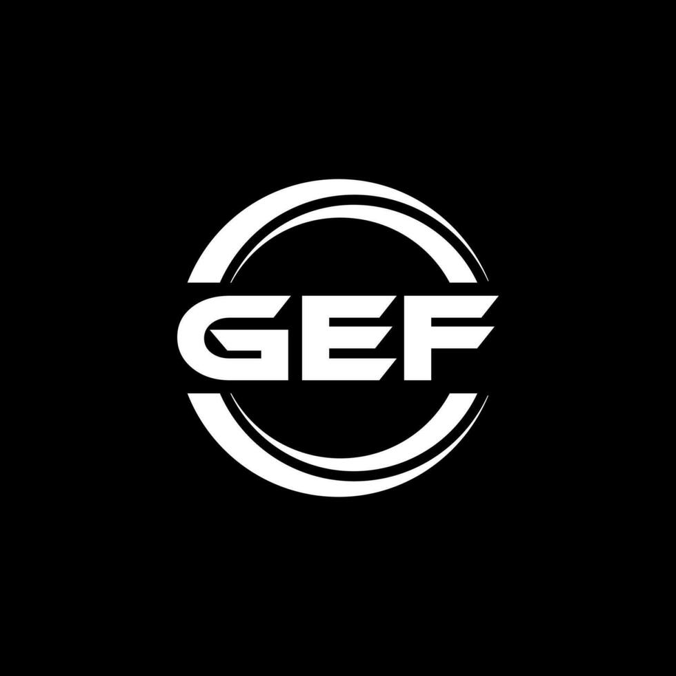 gef Logo Design, Inspiration zum ein einzigartig Identität. modern Eleganz und kreativ Design. Wasserzeichen Ihre Erfolg mit das auffällig diese Logo. vektor