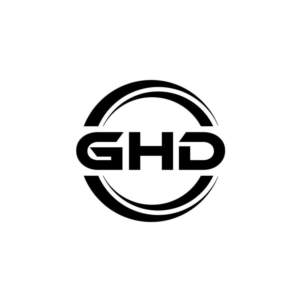 ghd Logo Design, Inspiration zum ein einzigartig Identität. modern Eleganz und kreativ Design. Wasserzeichen Ihre Erfolg mit das auffällig diese Logo. vektor