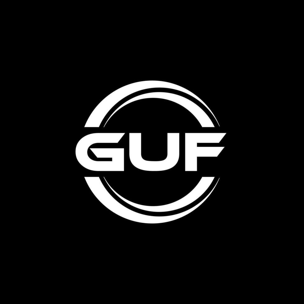 guf Logo Design, Inspiration zum ein einzigartig Identität. modern Eleganz und kreativ Design. Wasserzeichen Ihre Erfolg mit das auffällig diese Logo. vektor