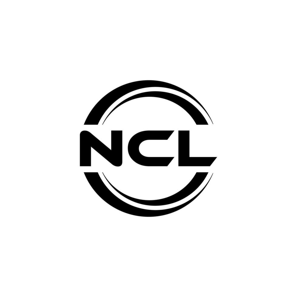 ncl Logo Design, Inspiration zum ein einzigartig Identität. modern Eleganz und kreativ Design. Wasserzeichen Ihre Erfolg mit das auffällig diese Logo. vektor