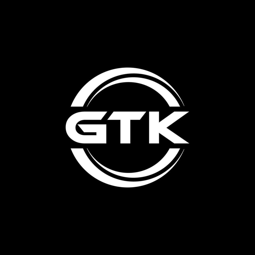 gtk logotyp design, inspiration för en unik identitet. modern elegans och kreativ design. vattenmärke din Framgång med de slående detta logotyp. vektor