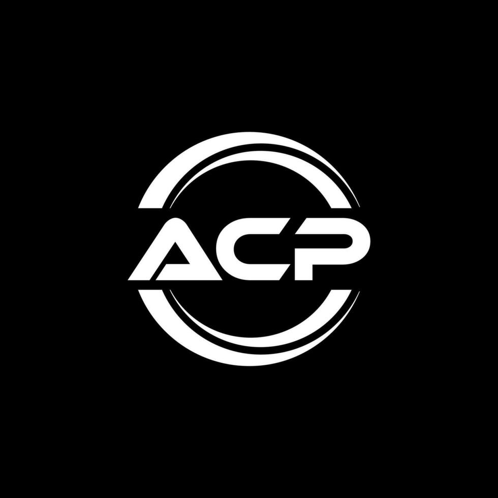 acp logotyp design, inspiration för en unik identitet. modern elegans och kreativ design. vattenmärke din Framgång med de slående detta logotyp. vektor