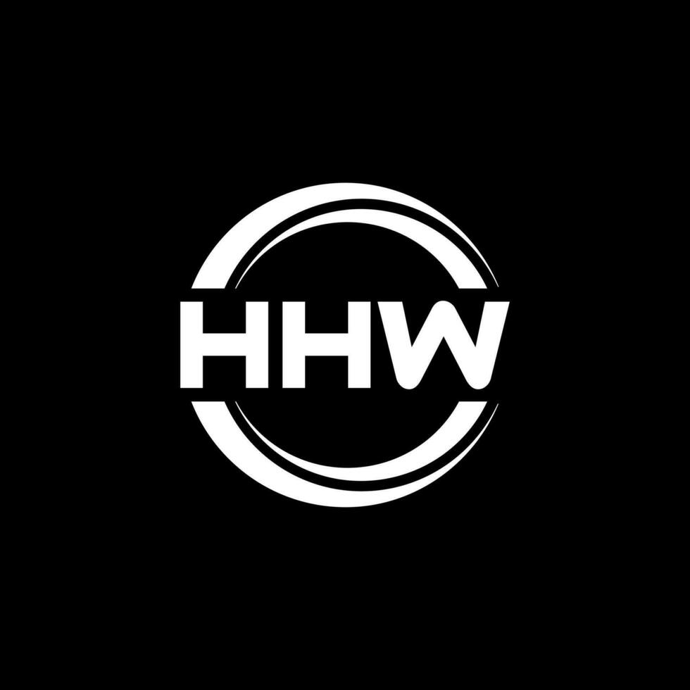 hhw logotyp design, inspiration för en unik identitet. modern elegans och kreativ design. vattenmärke din Framgång med de slående detta logotyp. vektor