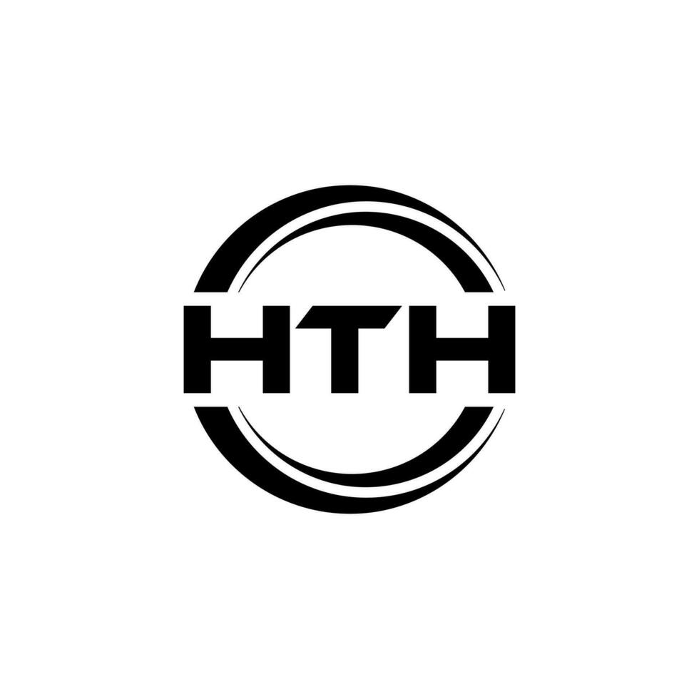 hth logotyp design, inspiration för en unik identitet. modern elegans och kreativ design. vattenmärke din Framgång med de slående detta logotyp. vektor