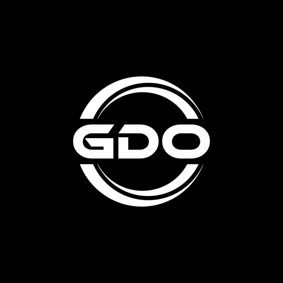 gdo Logo Design, Inspiration zum ein einzigartig Identität. modern Eleganz und kreativ Design. Wasserzeichen Ihre Erfolg mit das auffällig diese Logo. vektor