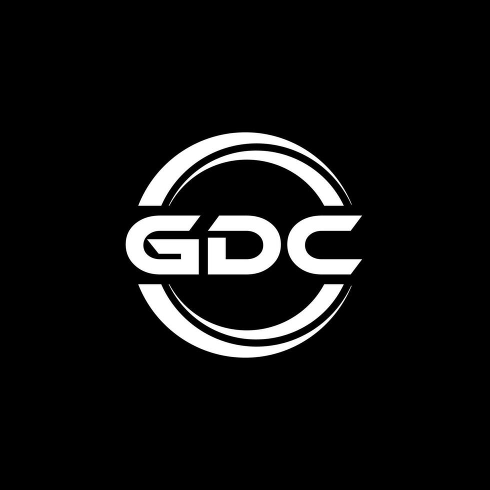 gdc logotyp design, inspiration för en unik identitet. modern elegans och kreativ design. vattenmärke din Framgång med de slående detta logotyp. vektor