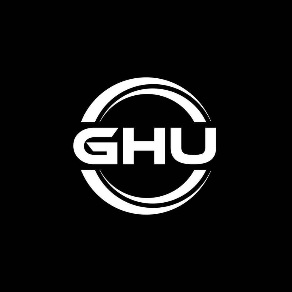 ghu logotyp design, inspiration för en unik identitet. modern elegans och kreativ design. vattenmärke din Framgång med de slående detta logotyp. vektor