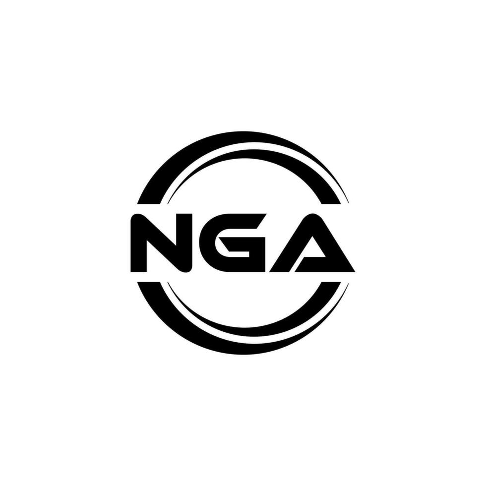 nga Logo Design, Inspiration zum ein einzigartig Identität. modern Eleganz und kreativ Design. Wasserzeichen Ihre Erfolg mit das auffällig diese Logo. vektor