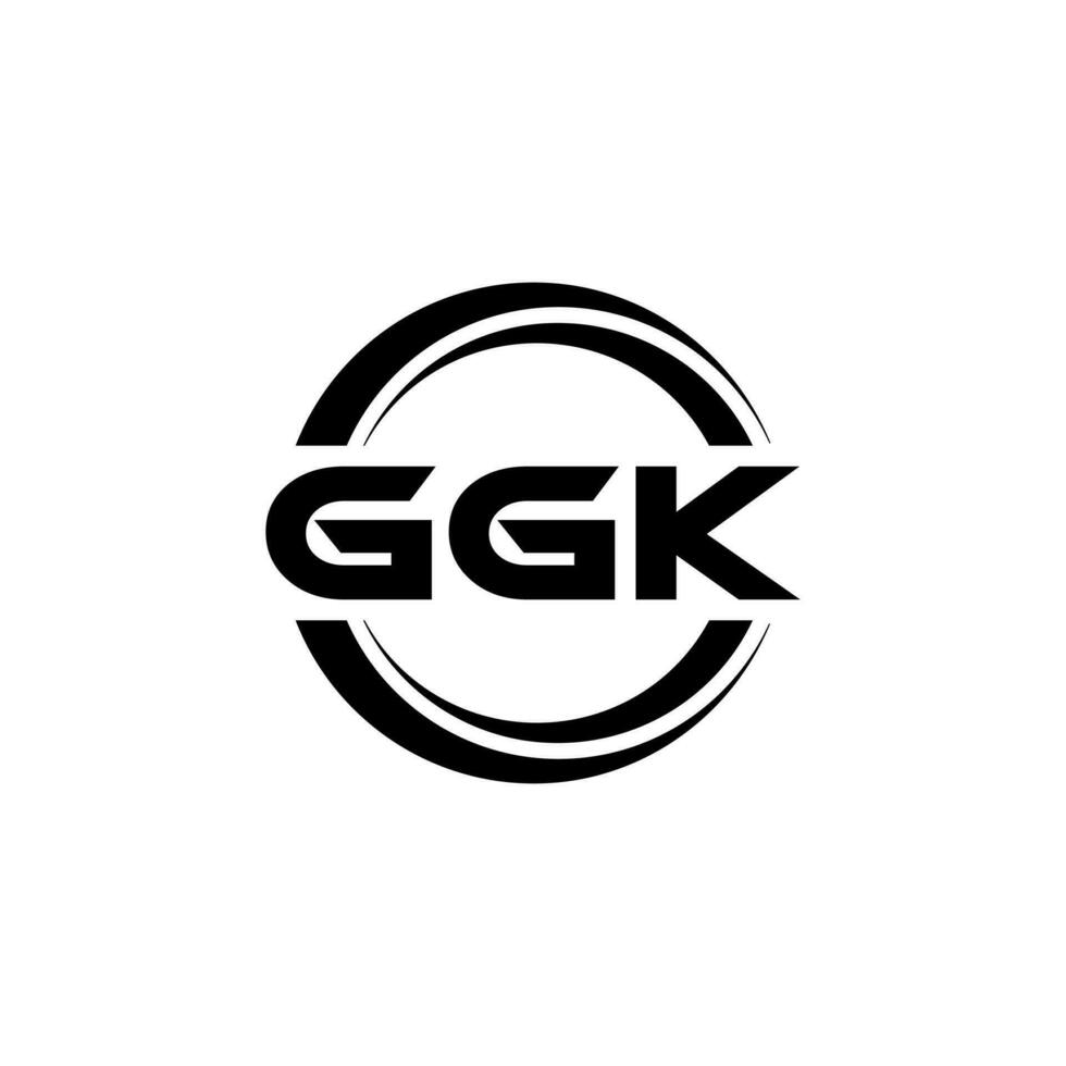 ggk Logo Design, Inspiration zum ein einzigartig Identität. modern Eleganz und kreativ Design. Wasserzeichen Ihre Erfolg mit das auffällig diese Logo. vektor