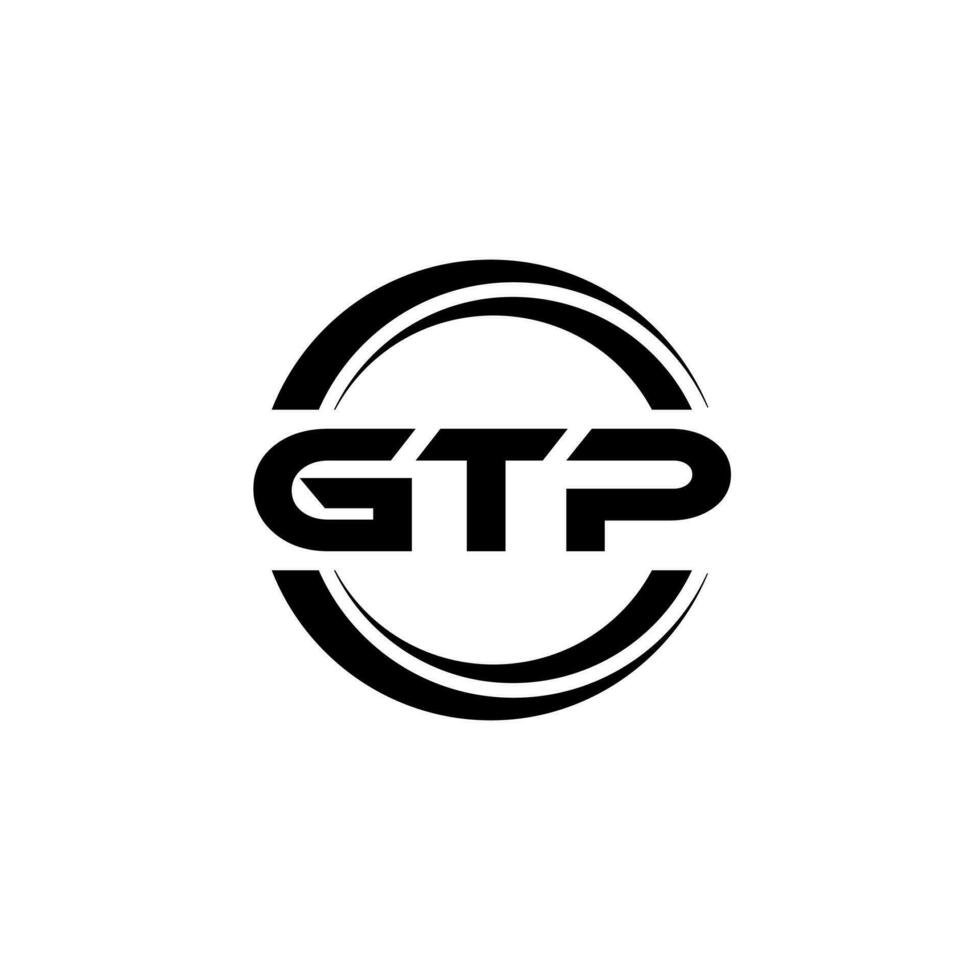 gtp logotyp design, inspiration för en unik identitet. modern elegans och kreativ design. vattenmärke din Framgång med de slående detta logotyp. vektor