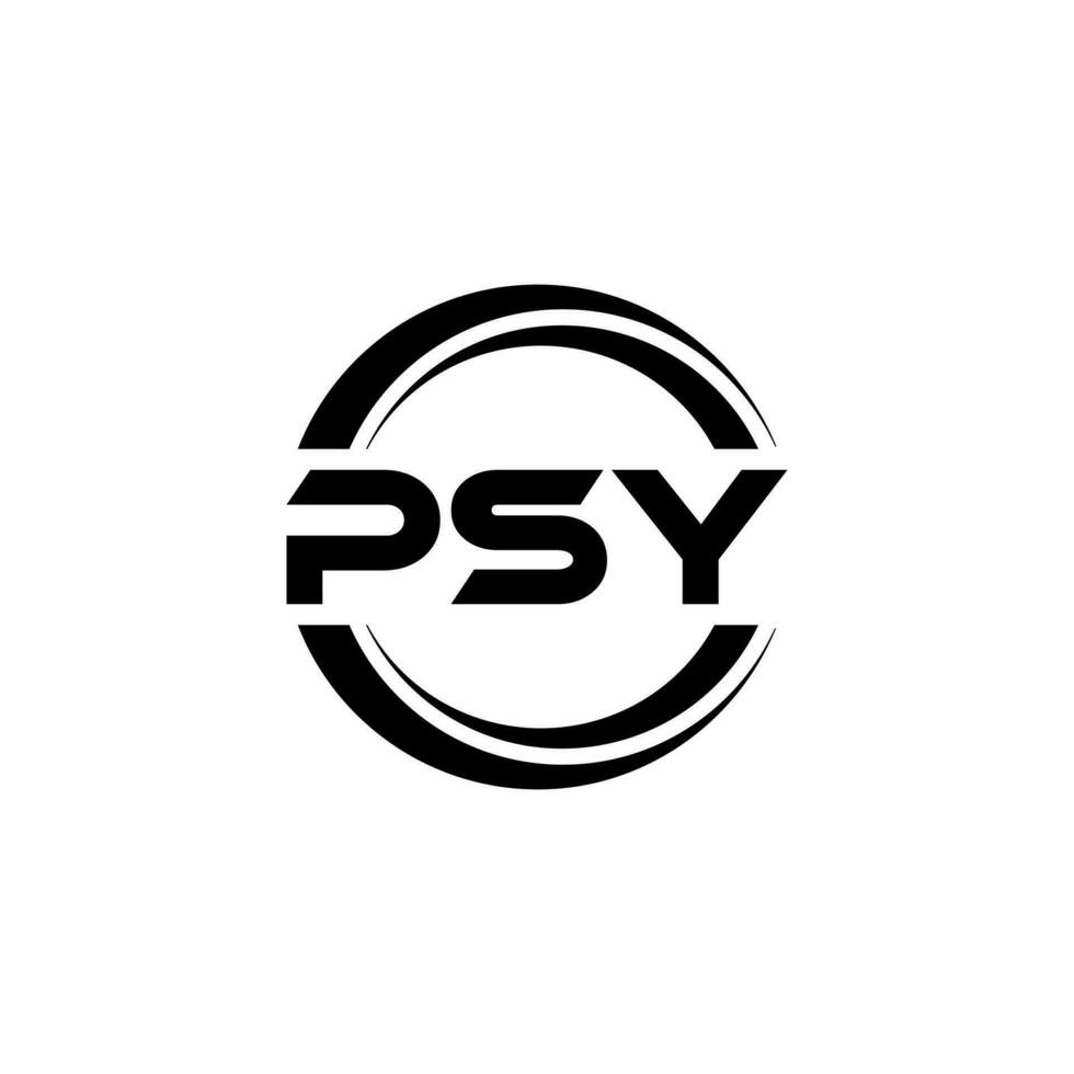 psy logotyp design, inspiration för en unik identitet. modern elegans och kreativ design. vattenmärke din Framgång med de slående detta logotyp. vektor