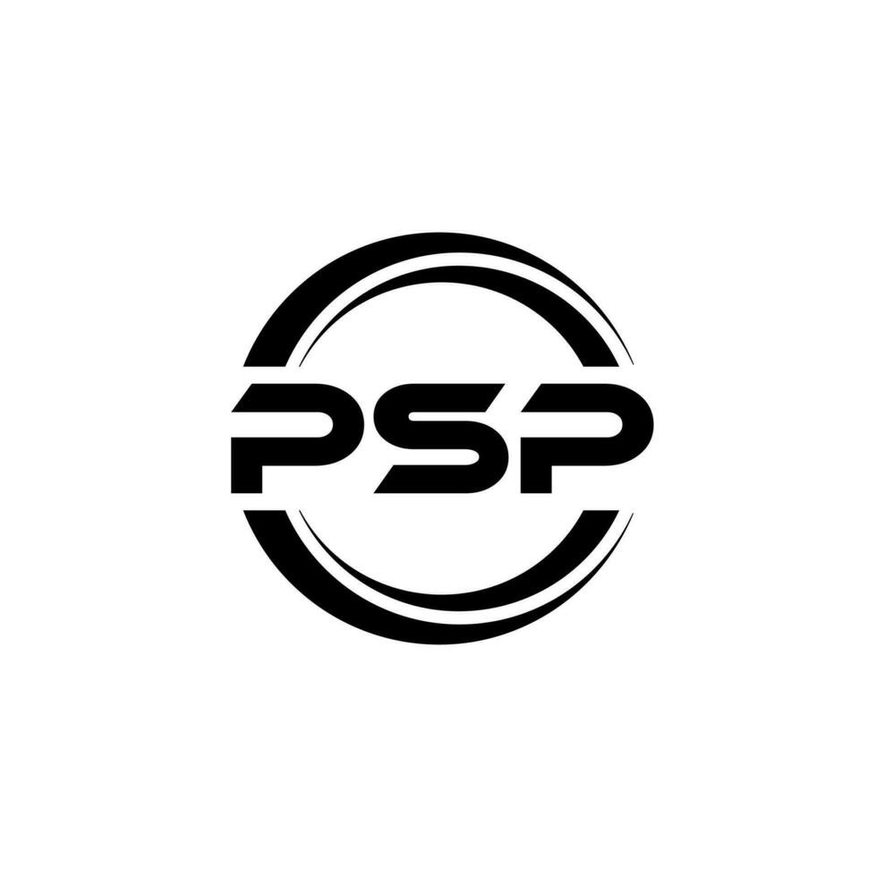 psp logotyp design, inspiration för en unik identitet. modern elegans och kreativ design. vattenmärke din Framgång med de slående detta logotyp. vektor