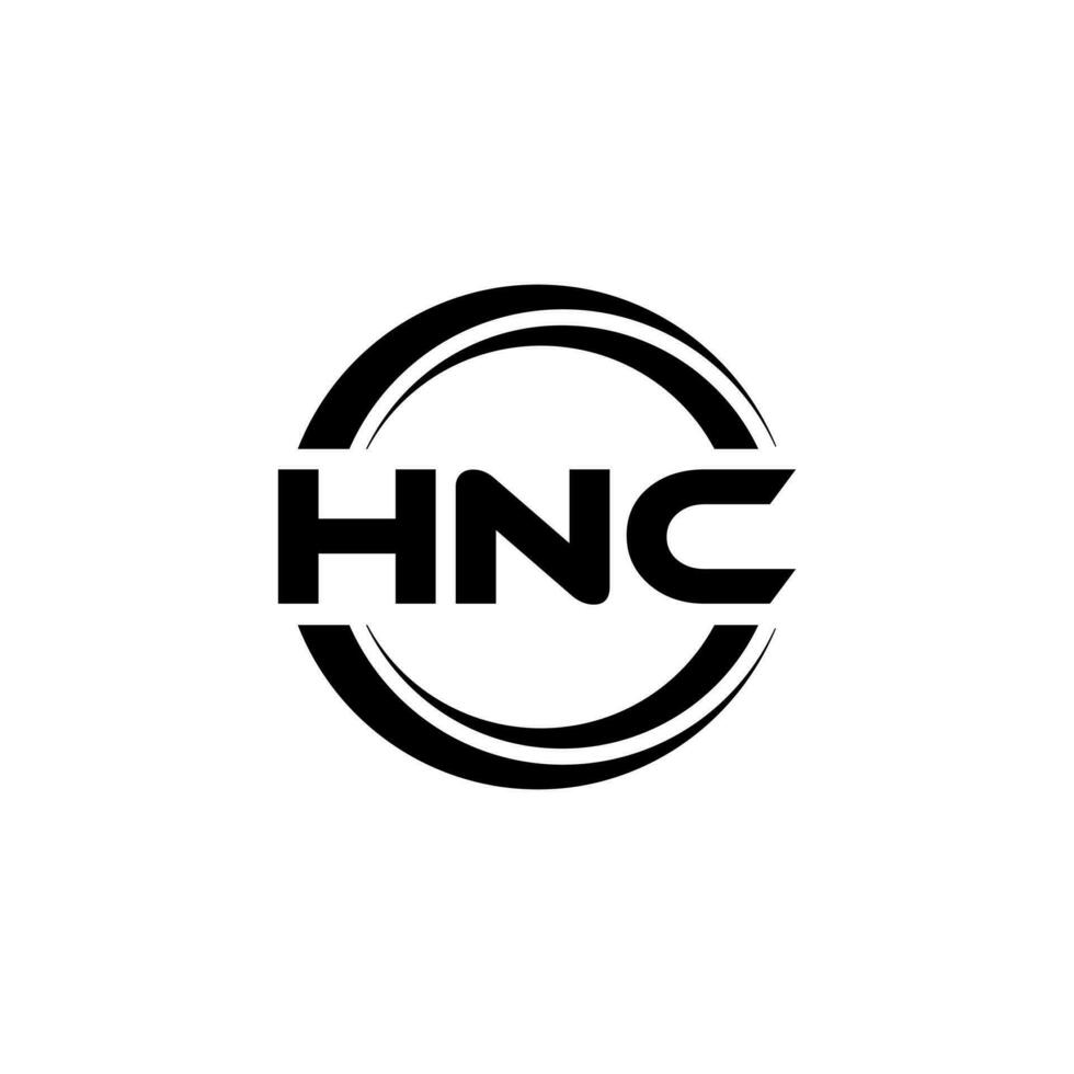 hnc logotyp design, inspiration för en unik identitet. modern elegans och kreativ design. vattenmärke din Framgång med de slående detta logotyp. vektor