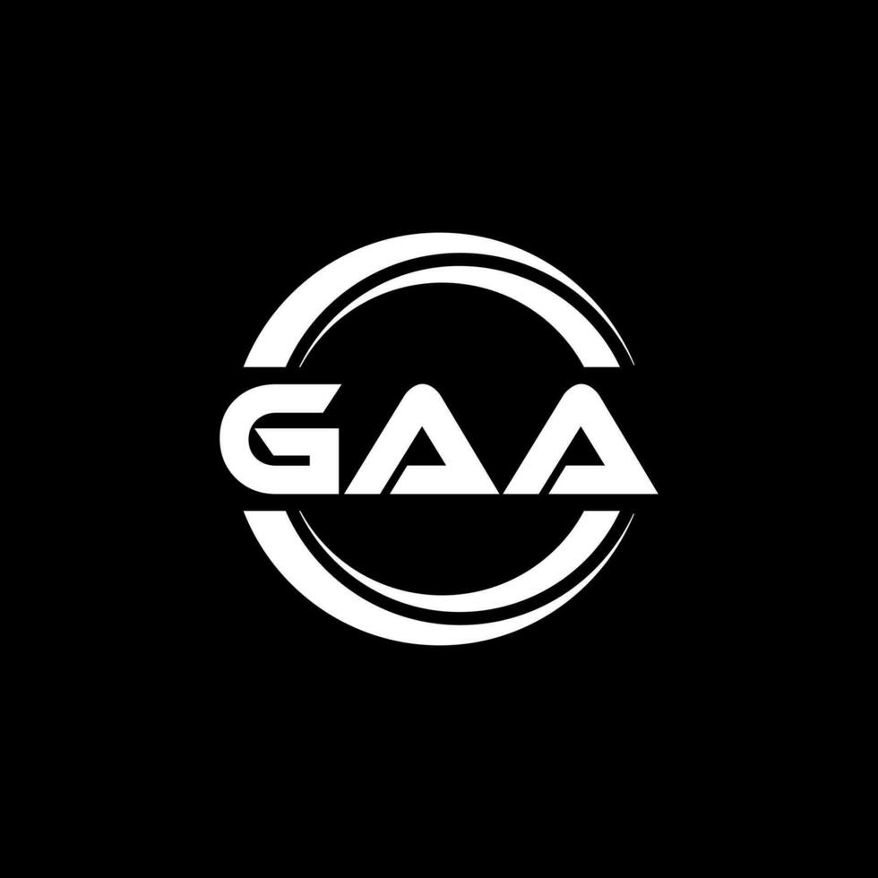 Gaa Logo Design, Inspiration zum ein einzigartig Identität. modern Eleganz und kreativ Design. Wasserzeichen Ihre Erfolg mit das auffällig diese Logo. vektor