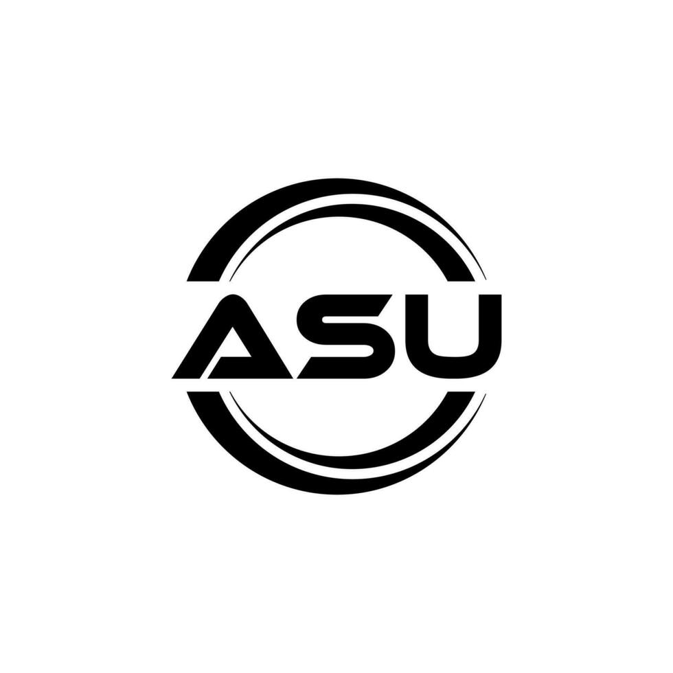 asu logotyp design, inspiration för en unik identitet. modern elegans och kreativ design. vattenmärke din Framgång med de slående detta logotyp. vektor