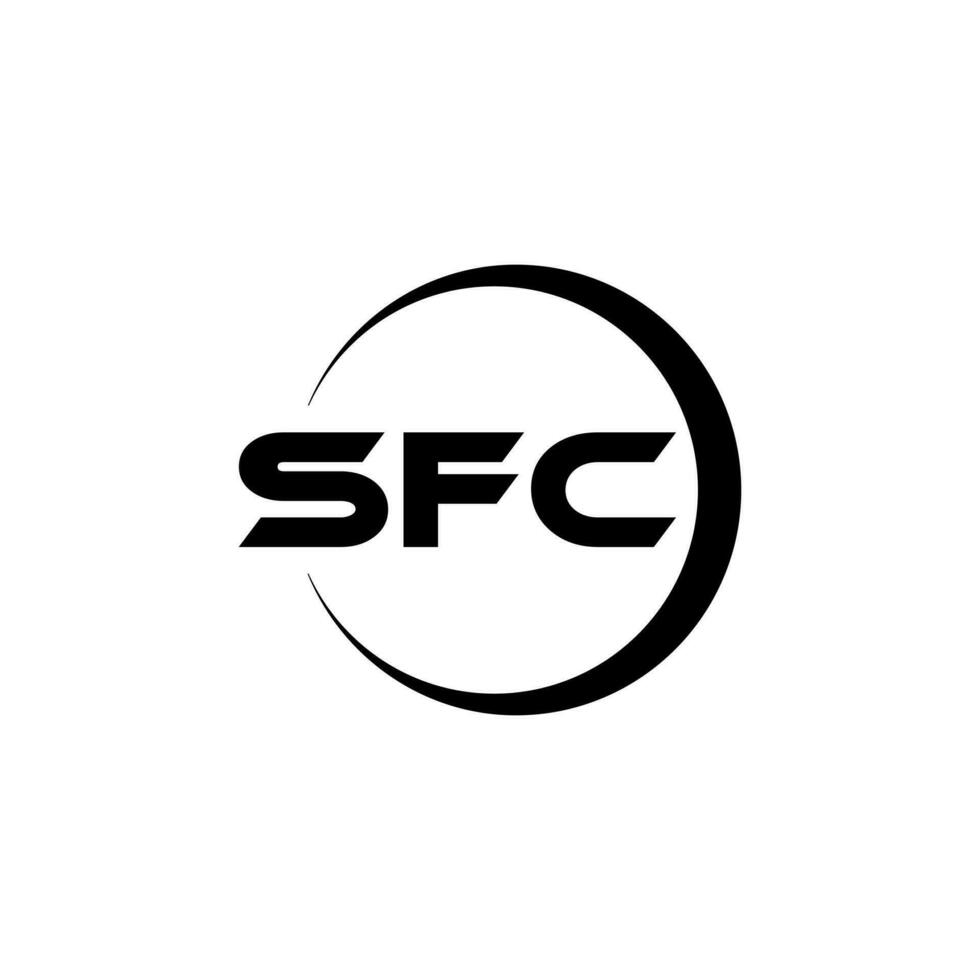 sfc logotyp design, inspiration för en unik identitet. modern elegans och kreativ design. vattenmärke din Framgång med de slående detta logotyp. vektor