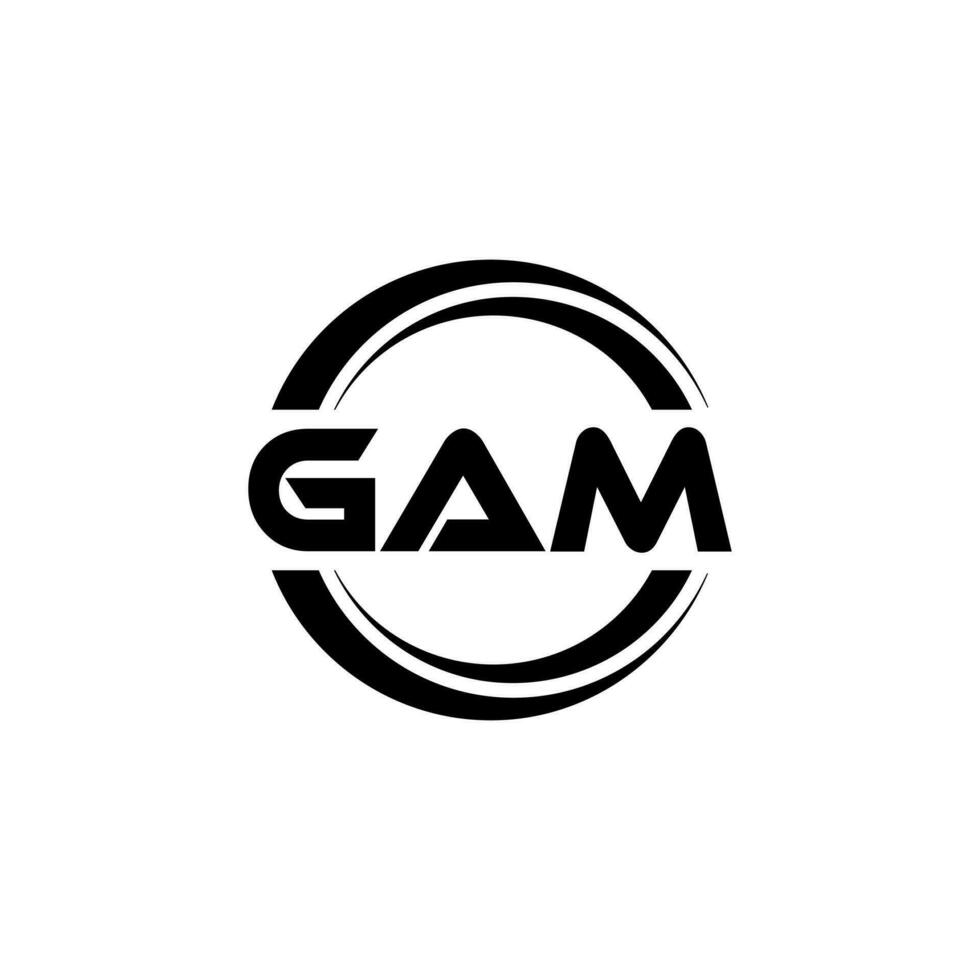 gam logotyp design, inspiration för en unik identitet. modern elegans och kreativ design. vattenmärke din Framgång med de slående detta logotyp. vektor