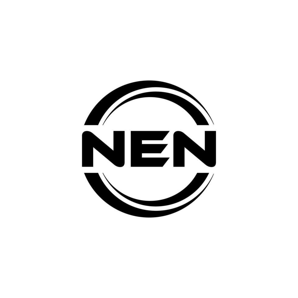 nen logotyp design, inspiration för en unik identitet. modern elegans och kreativ design. vattenmärke din Framgång med de slående detta logotyp. vektor